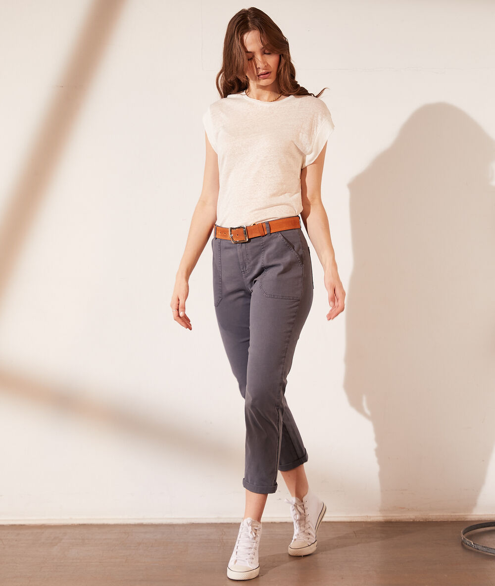 Pantalon cargo charbon.