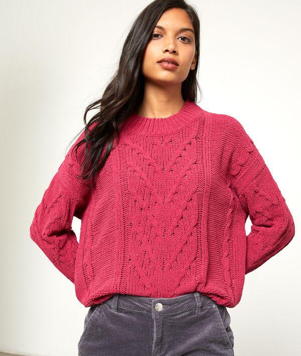 Pull torsadé en grosse maille Pull torsadé en grosse maille