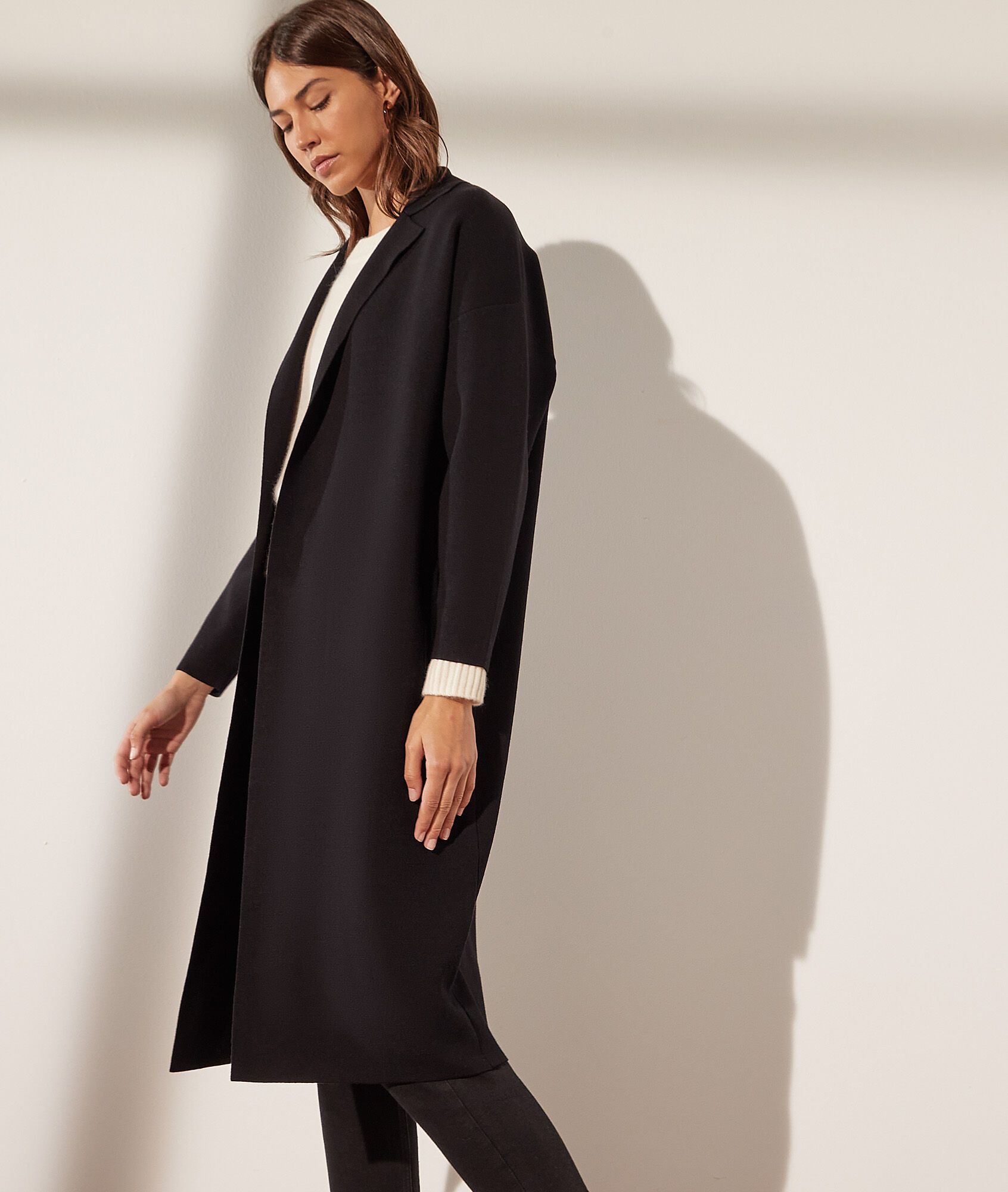 Manteau long - Palatine - S - Noir - Femme - Etam