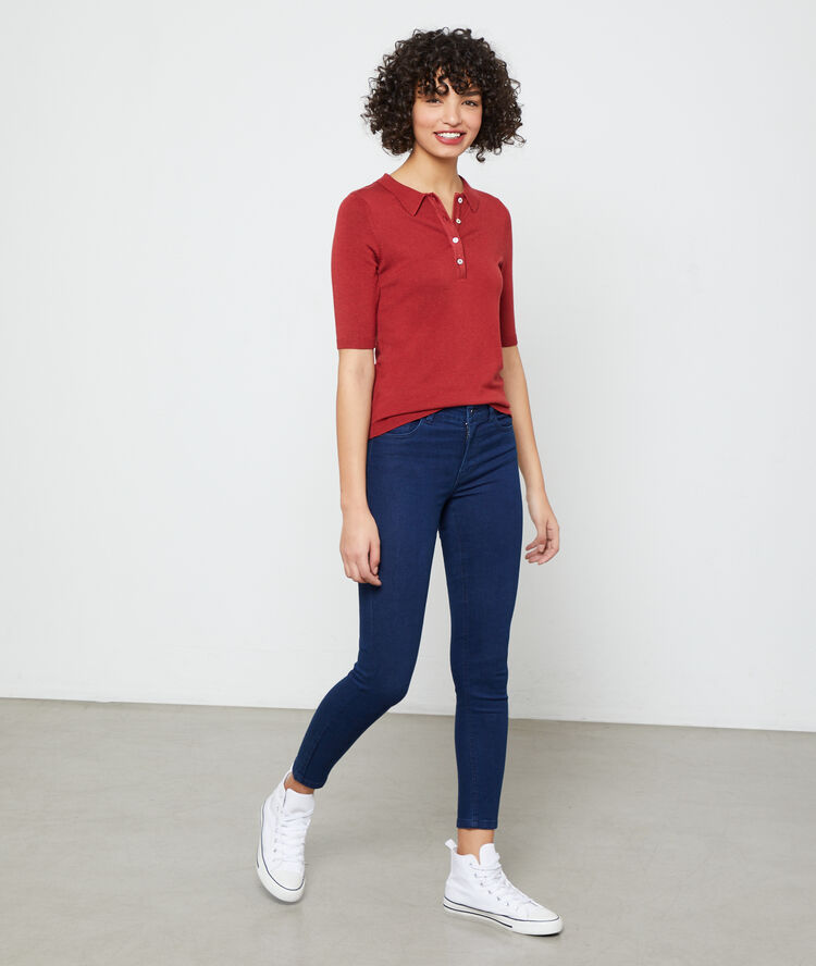 Jean skinny delave sombre.