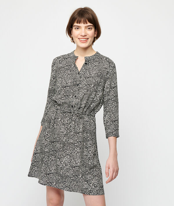 Robe smokée imprimé fleuri Robe smokée imprimé fleuri