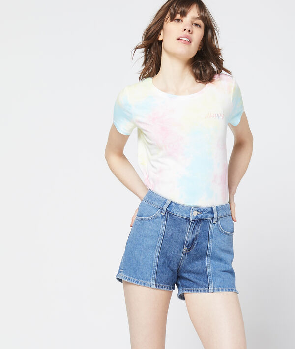 Short en jean délavé Short en jean délavé