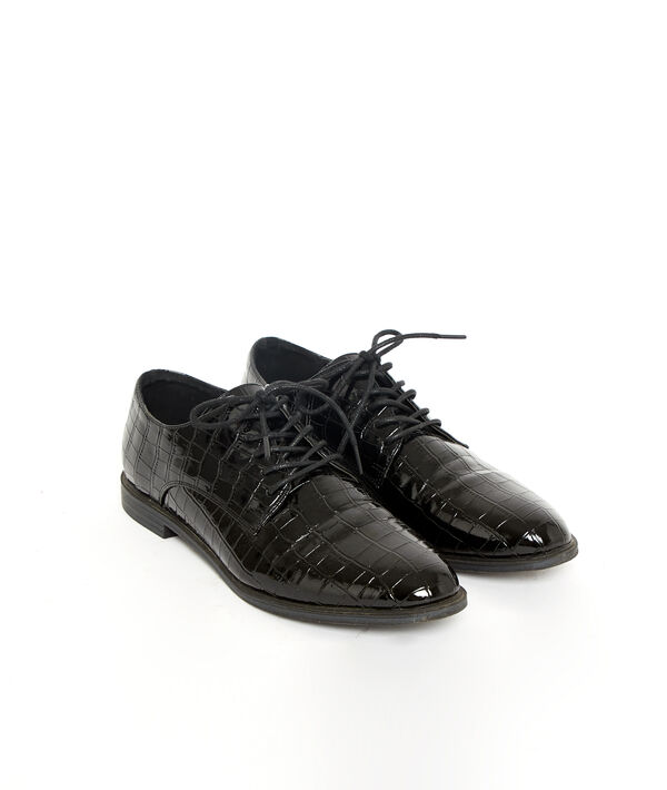 Derbies vernis effet croco Derbies vernis effet croco