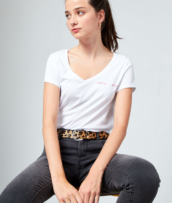 T-shirt "Let's rock" en coton bio T-shirt "Let's rock" en coton bio