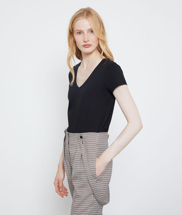 T-shirt col v en coton T-shirt col v en coton