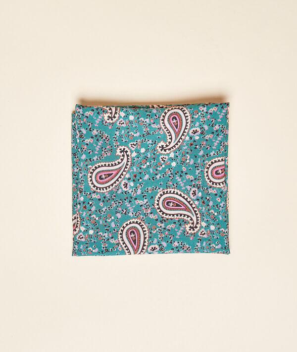 Foulard 68 x 68 cm imprimé cachemire Foulard 68 x 68 cm imprimé cachemire