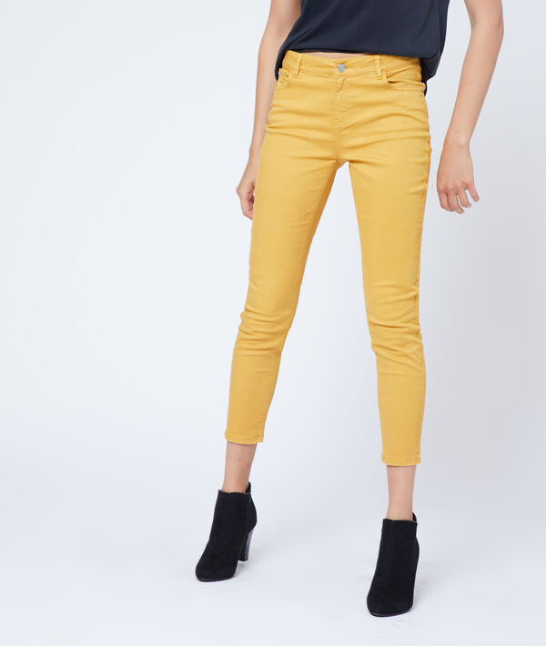 Pantalon slim court en coton Pantalon slim court en coton