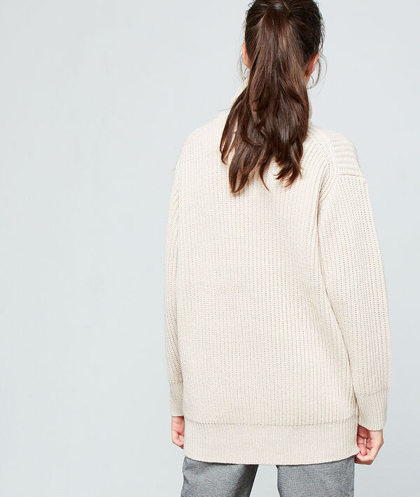 Pull col roulé en grosse maille Pull col roulé en grosse maille