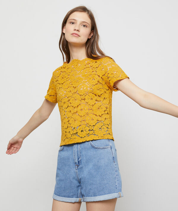 Top en dentelle florale Top en dentelle florale