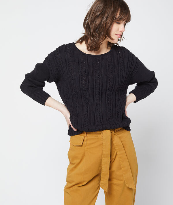 Pull en maille torsadée Pull en maille torsadée
