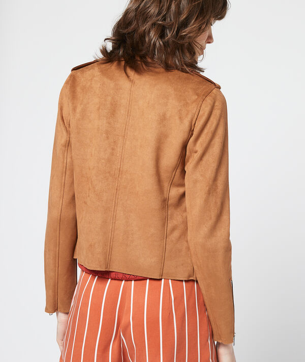 Veste de biker effet daim Veste de biker effet daim