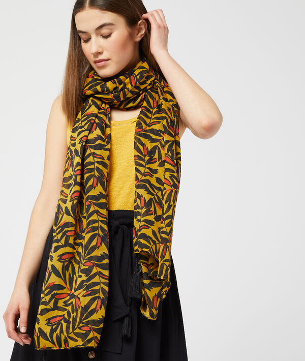 Foulard à imprimé floral - SAWE - TU - Jaune - Femme - Etam