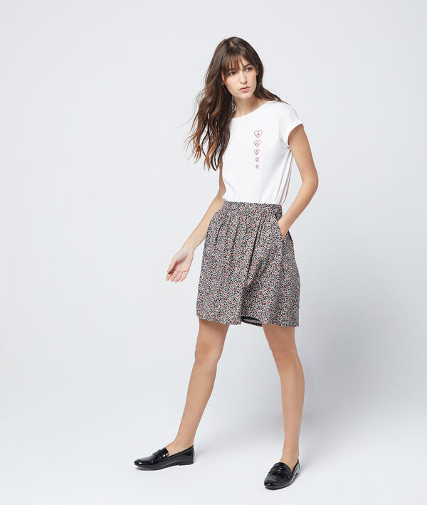 Jupe patineuse imprimé floral Jupe patineuse imprimé floral