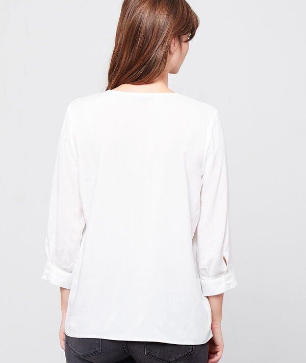 Blouse col v boutonnée Blouse col v boutonnée