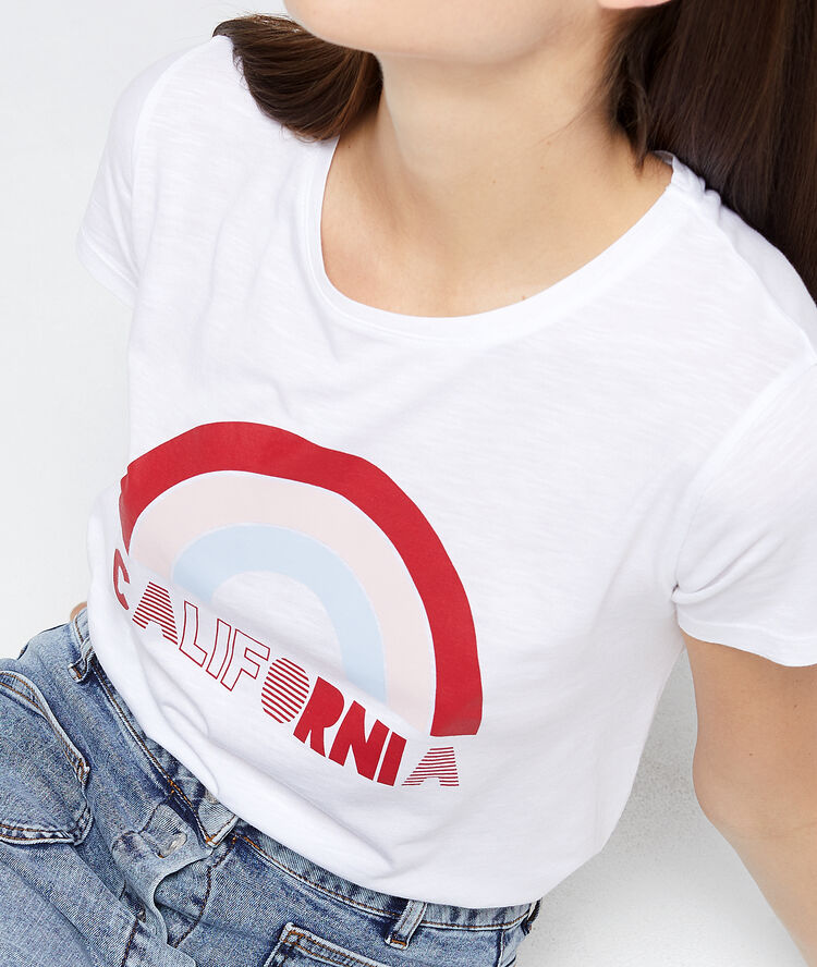 T-shirt "california" blanc.