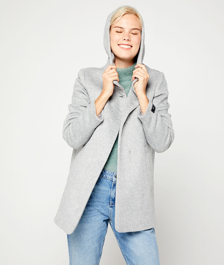 Manteau à capuche souris.