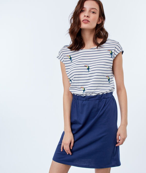 Robe à rayures dos ouvert Robe à rayures dos ouvert