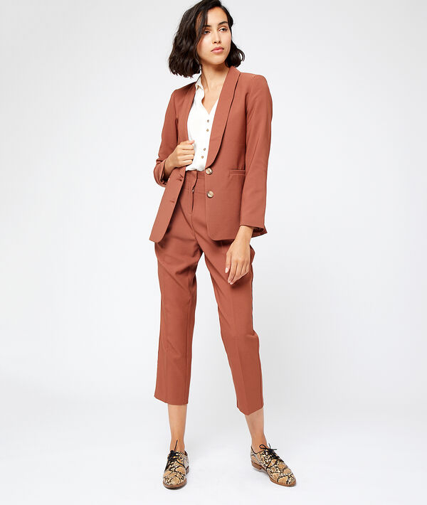 Veste de tailleur savane.
