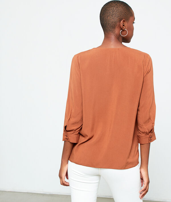 Blouse col v boutonnée Blouse col v boutonnée