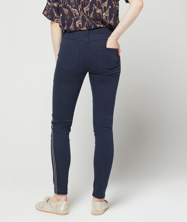 Pantalon skinny à bandes latérales Pantalon skinny à bandes latérales