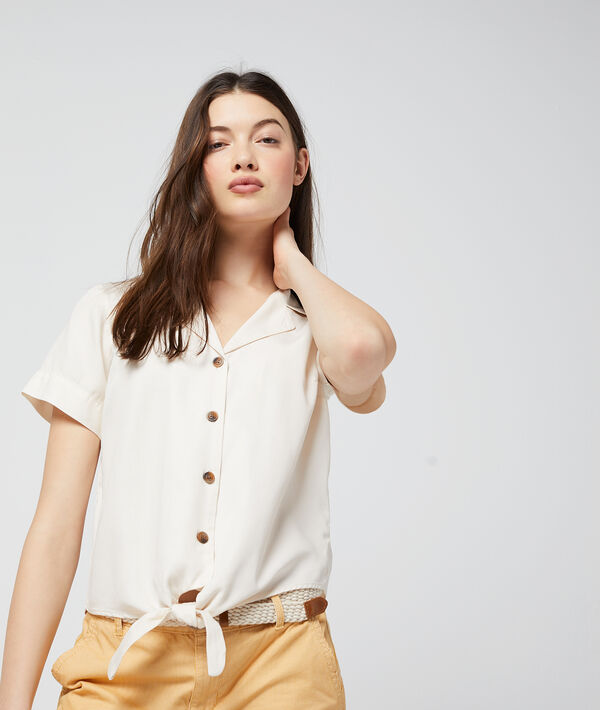 Chemisier à nouer en tencel® Chemisier à nouer en tencel®