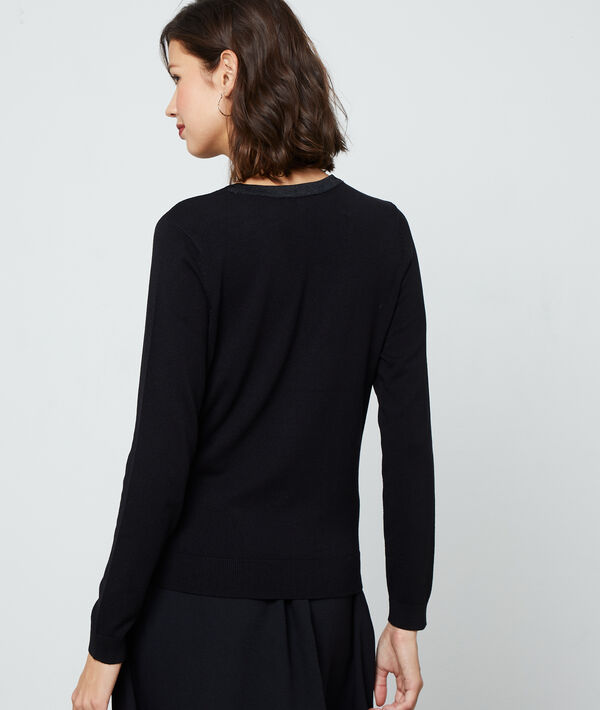 Pull col v en maille fine Pull col v en maille fine