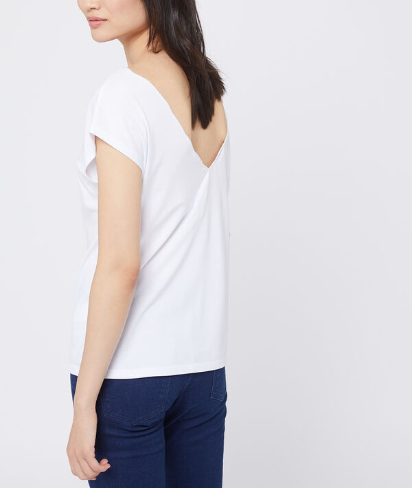 T-shirt décolleté brodé T-shirt décolleté brodé