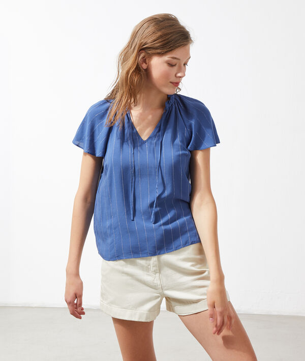 Blouse rayée à nouer Blouse rayée à nouer