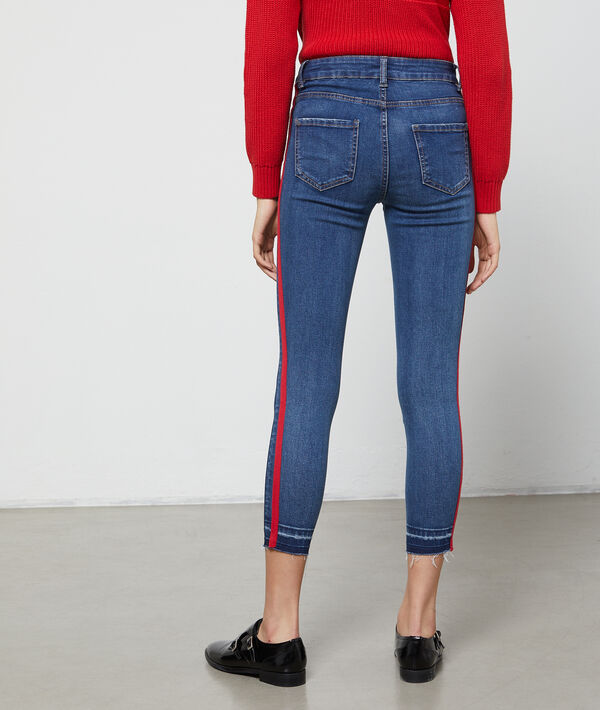 Jean skinny à bandes latérales Jean skinny à bandes latérales
