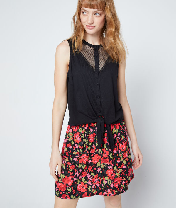 Débardeur décolleté en tulle Débardeur décolleté en tulle