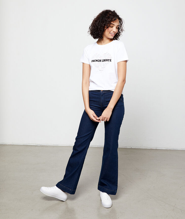 T-shirt "french liberté" blanc.