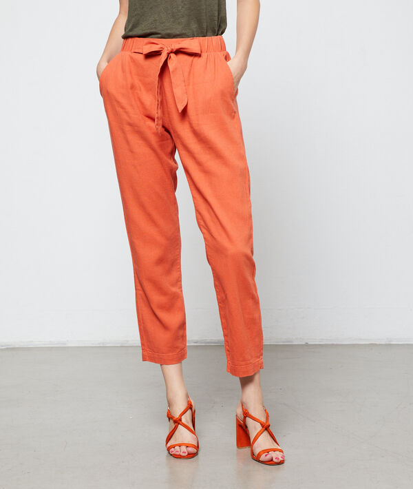 Pantalon carotte à nouer Pantalon carotte à nouer
