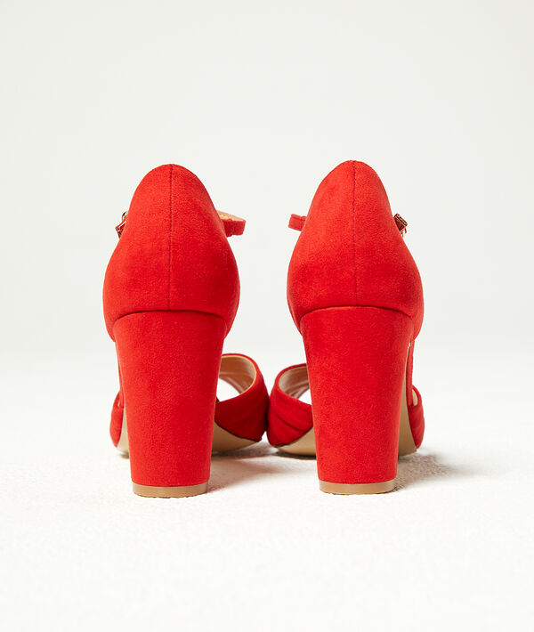 Sandales à talons effet daim Sandales à talons effet daim