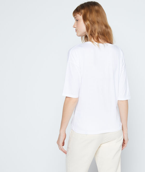 T-shirt brodé de roses T-shirt brodé de roses