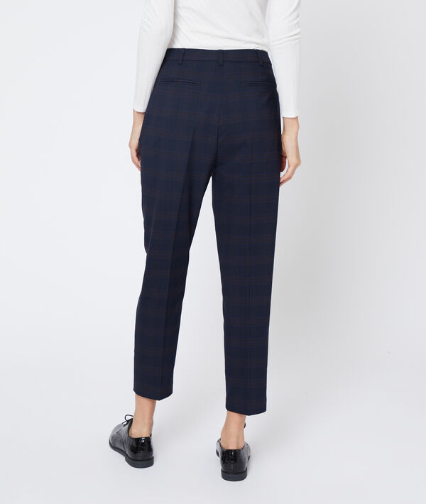 Pantalon droit à carreaux Pantalon droit à carreaux