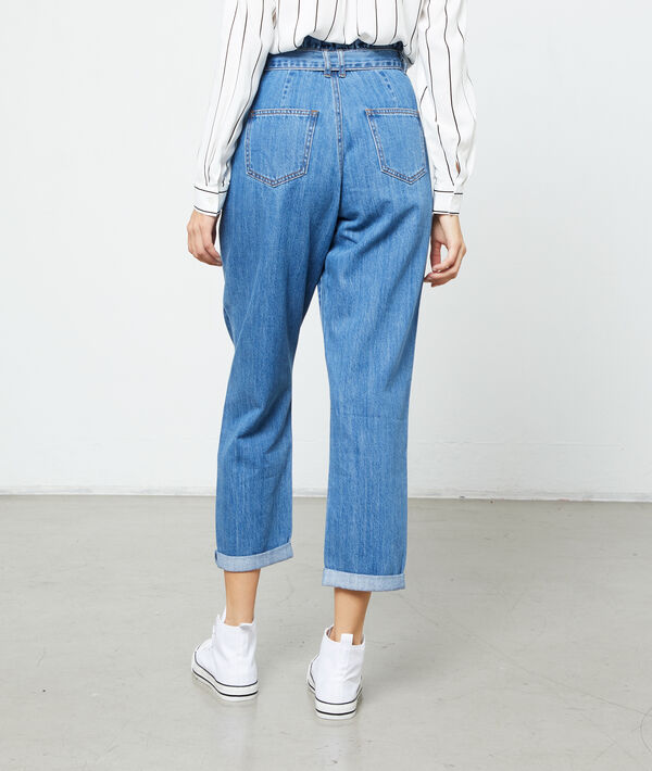 Jean paperbag en coton Jean paperbag en coton