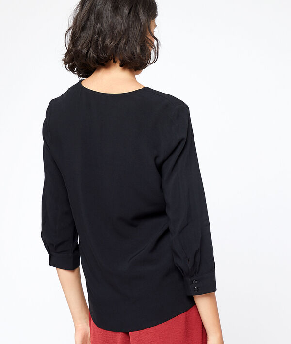 Blouse col v boutonnée Blouse col v boutonnée