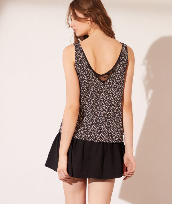 Top imprimé fleuri 2 en 1 - brassière intégrée Top imprimé fleuri 2 en 1 - brassière intégrée
