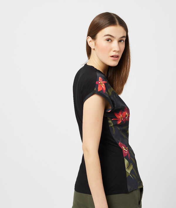 Top cache cœur noué à imprimé floral Top cache cœur noué à imprimé floral