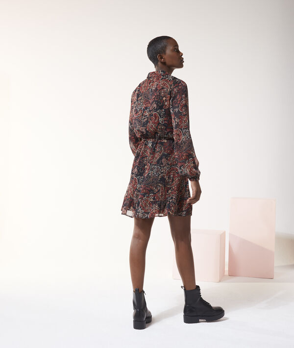 Robe fluide smockée imprimé fleuri Robe fluide smockée imprimé fleuri
