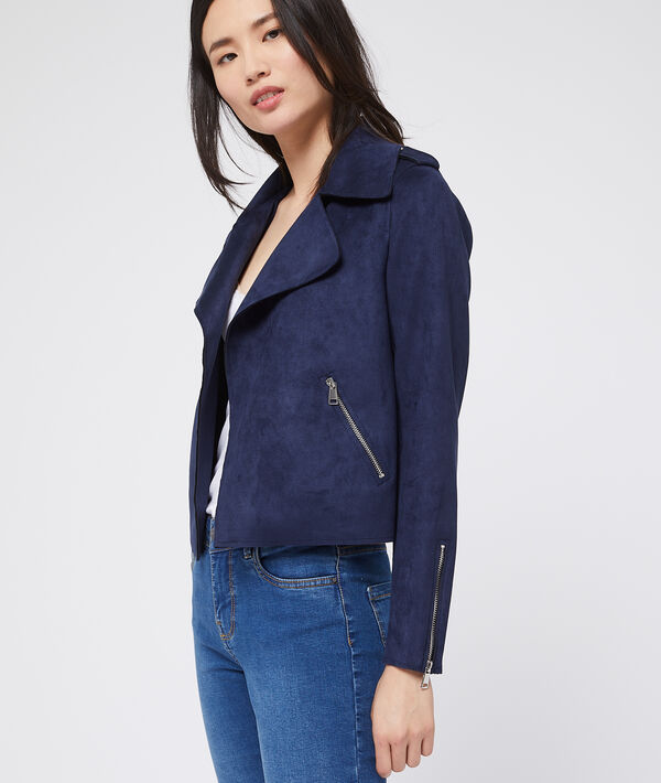 Veste de biker effet daim Veste de biker effet daim