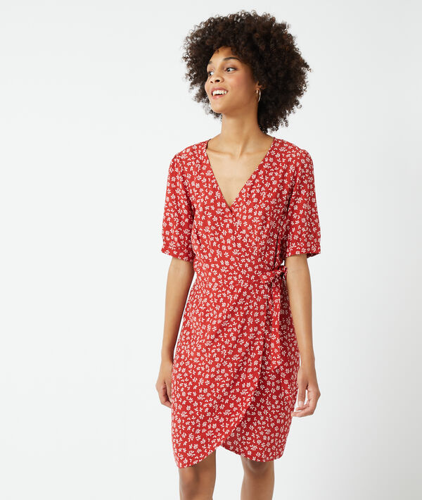 Robe cache-coeur fleurie Robe cache-coeur fleurie
