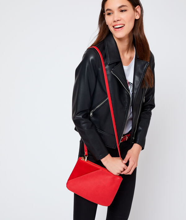 Sac pochette bi-matière Sac pochette bi-matière