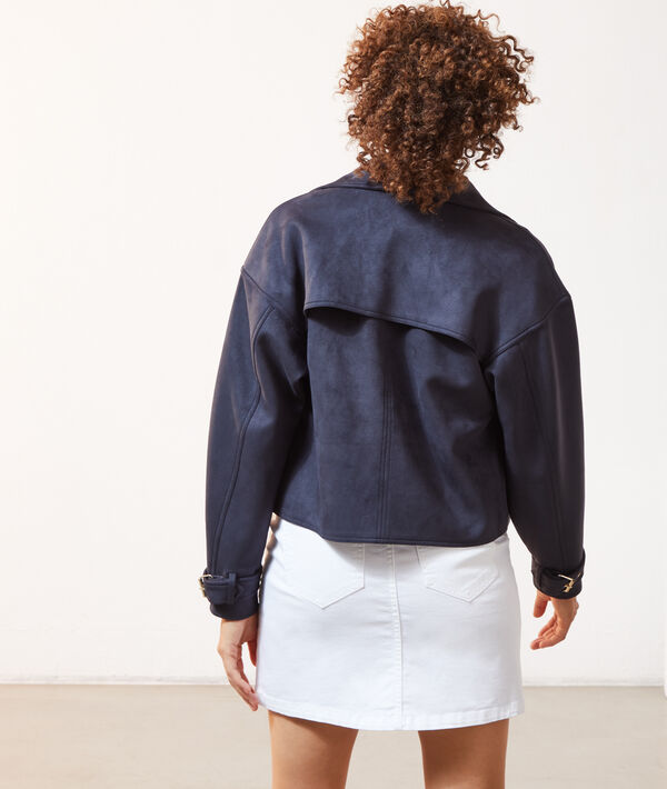 Veste de biker effet daim Veste de biker effet daim