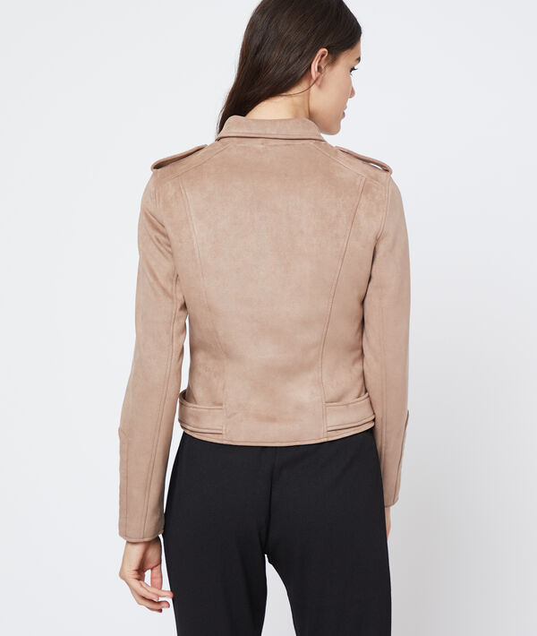 Veste de biker effet daim Veste de biker effet daim