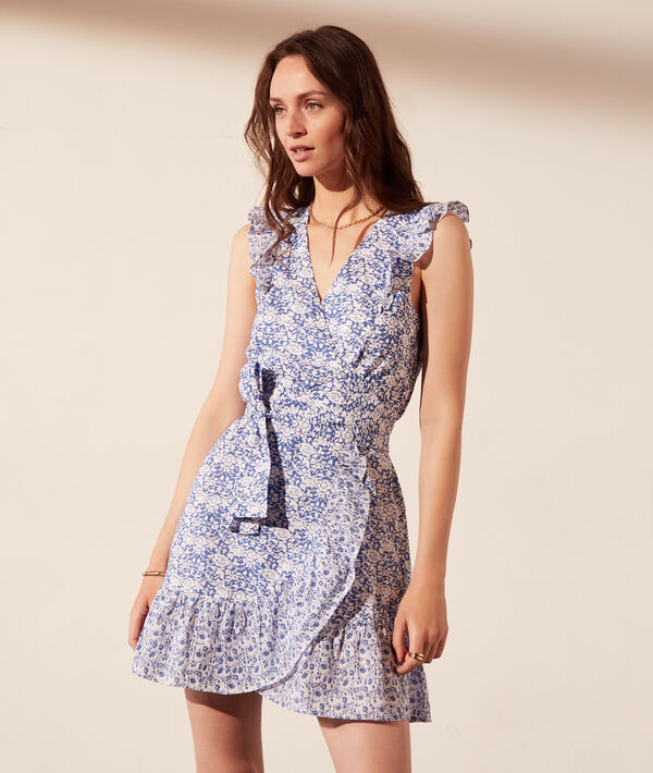 Robe portefeuille imprimé fleuri Robe portefeuille imprimé fleuri