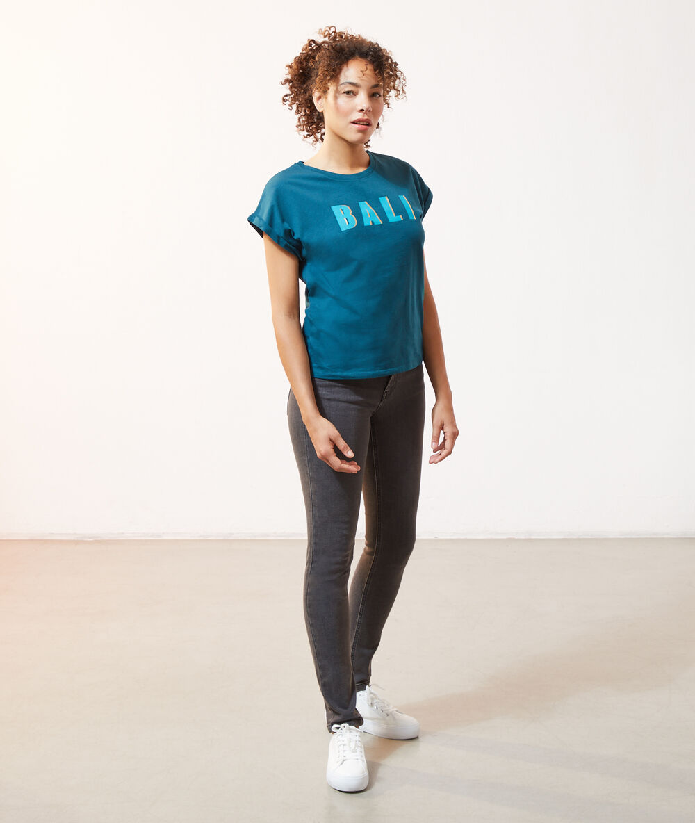 T-shirt "bali" vert paon.