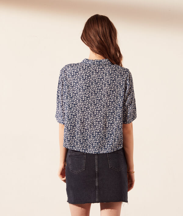 Chemise manches courtes imprimé fleuri Chemise manches courtes imprimé fleuri