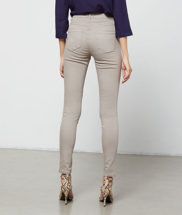 Pantalon slim à poches zippées Pantalon slim à poches zippées