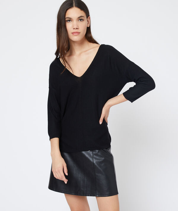 Pull dos décolleté dentelle Pull dos décolleté dentelle